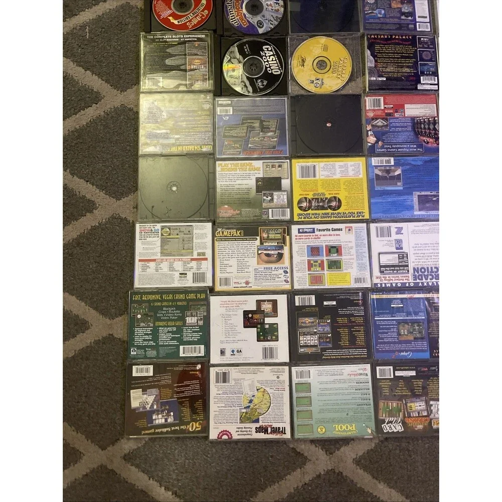 Vintage PC Games, CD-ROM, Microsoft, Game manuals, Lot 45 + Discs